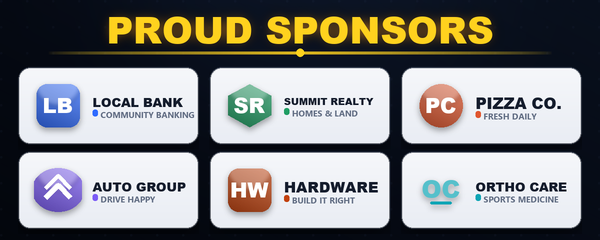 Live preview of the applied sponsor page